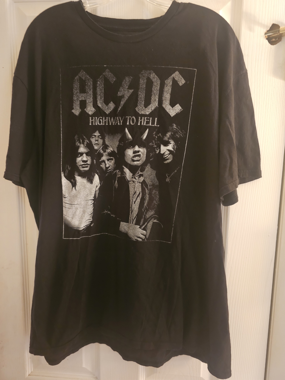 AC/DC Black Highway to Hell Band Photo Graphic Tee